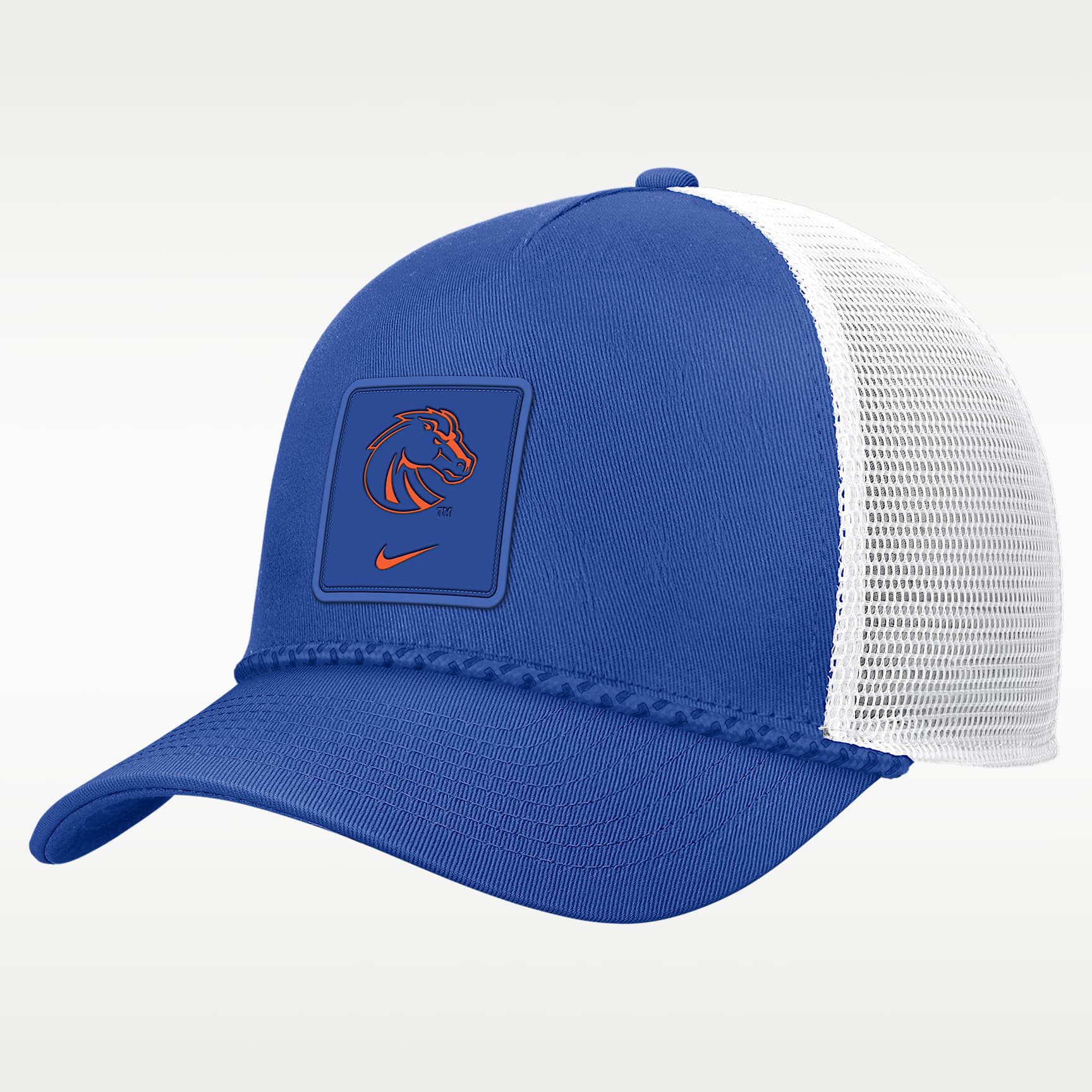 Boise State Sideline Rope Men's Nike College Trucker Adjustable